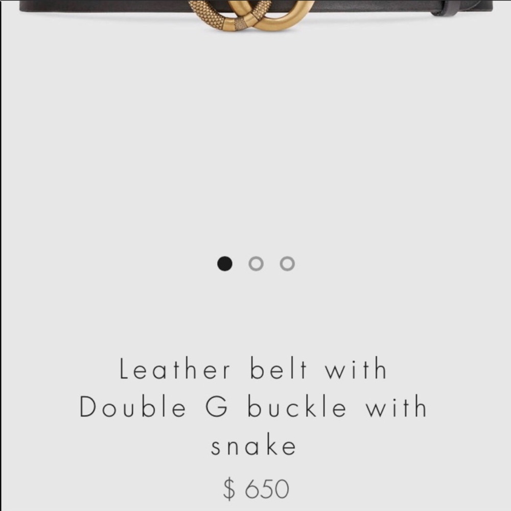 New authentic Gucci snake belt double G‼️‼️